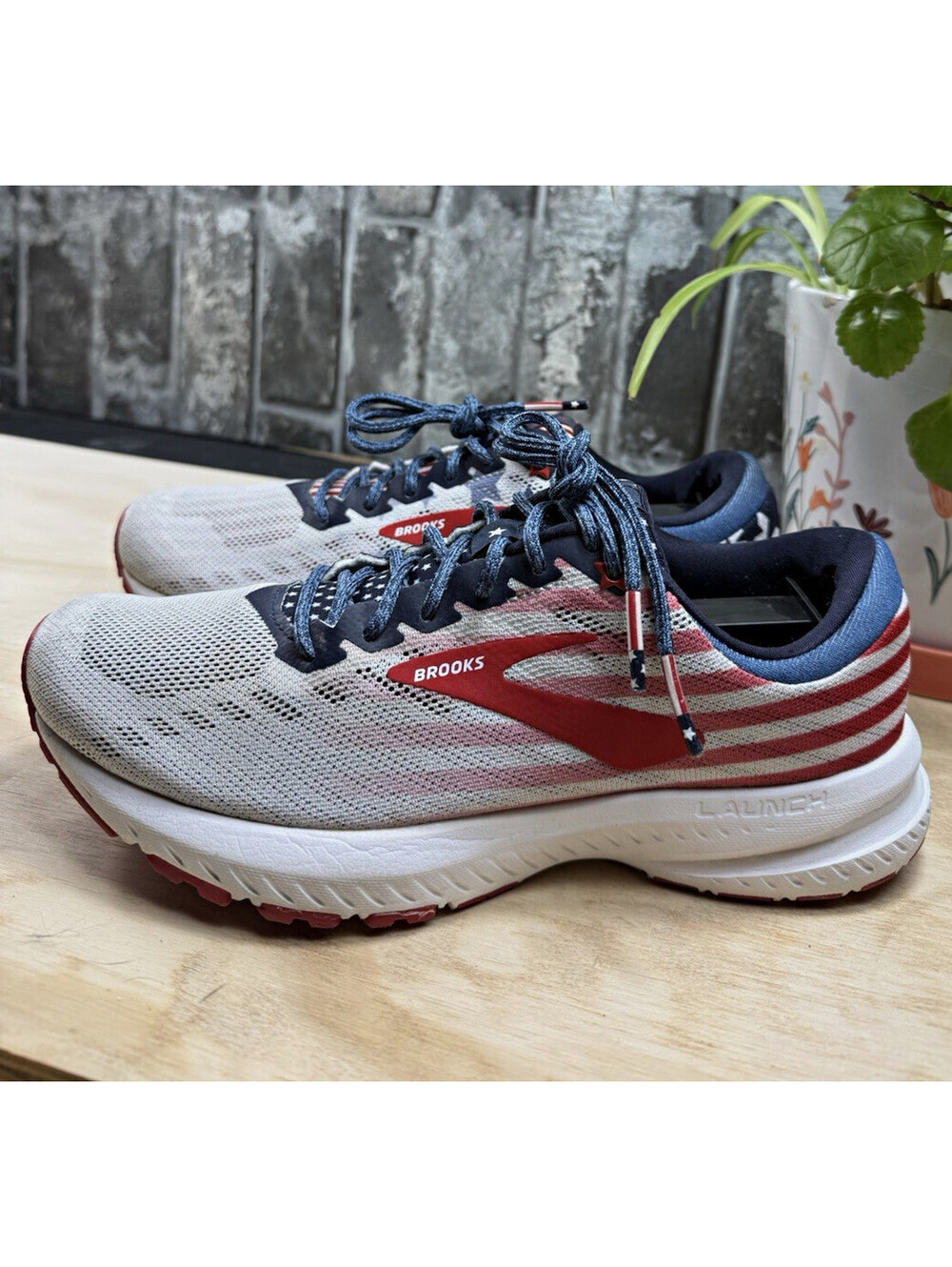 Brooks Launch 6 Men’s Running Shoes Breathable Mesh USA Stars US 7 M 1202851B166